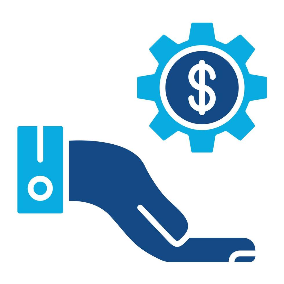 Financing Options Glyph Two Color Icon vector