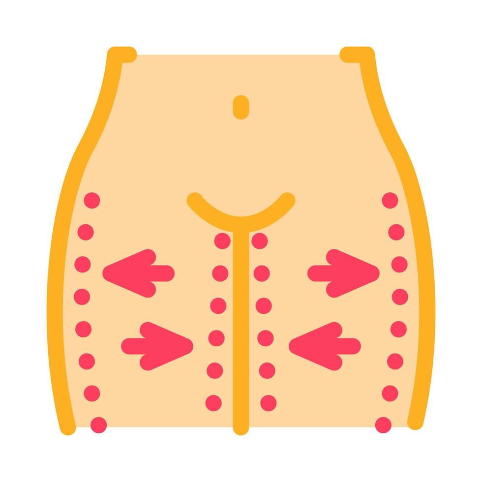 thigh lifting icon vector outline illustration