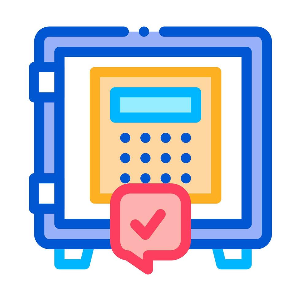 code safe icon vector outline illustration