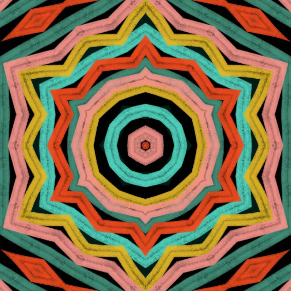 Abstract kaleidoscope background. Beautiful kaleidoscope seamless pattern. Multicolor mosaic texture. Seamless kaleidoscope texture. Unique kaleidoscope design vector