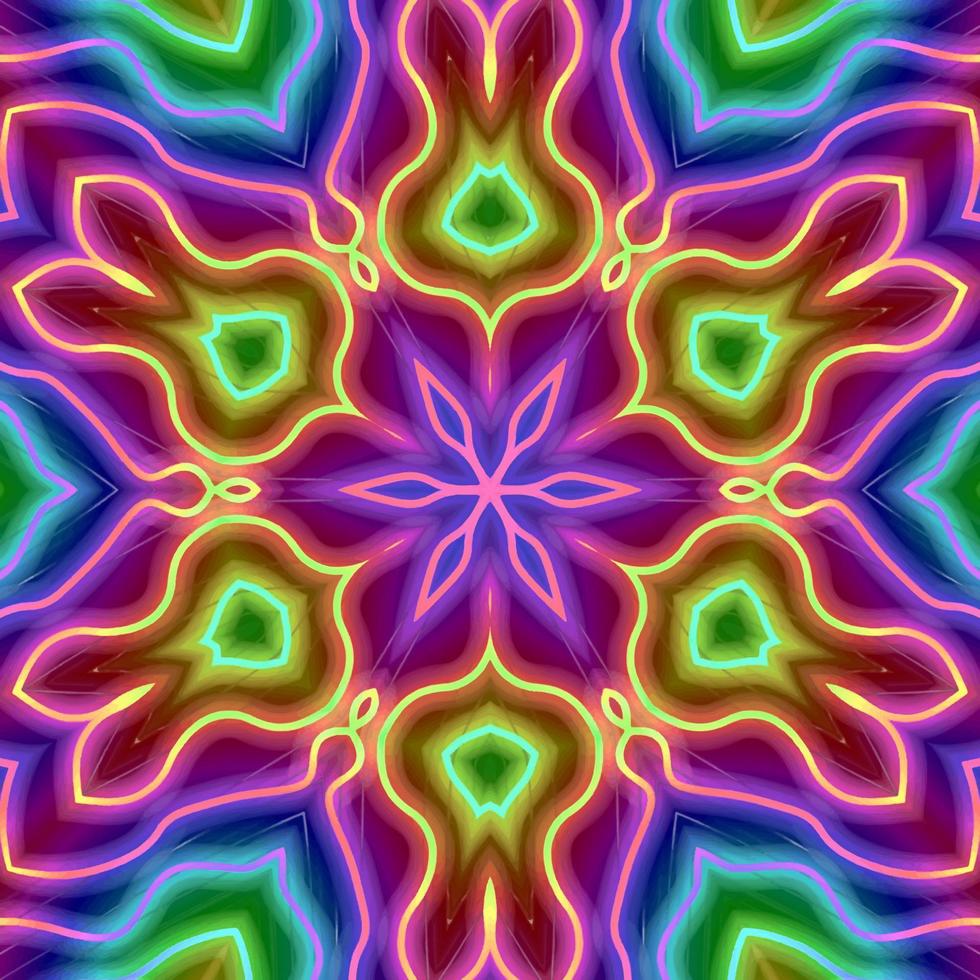 Abstract kaleidoscope background. Beautiful kaleidoscope seamless pattern. Multicolor mosaic texture. Seamless kaleidoscope texture. Unique kaleidoscope design vector