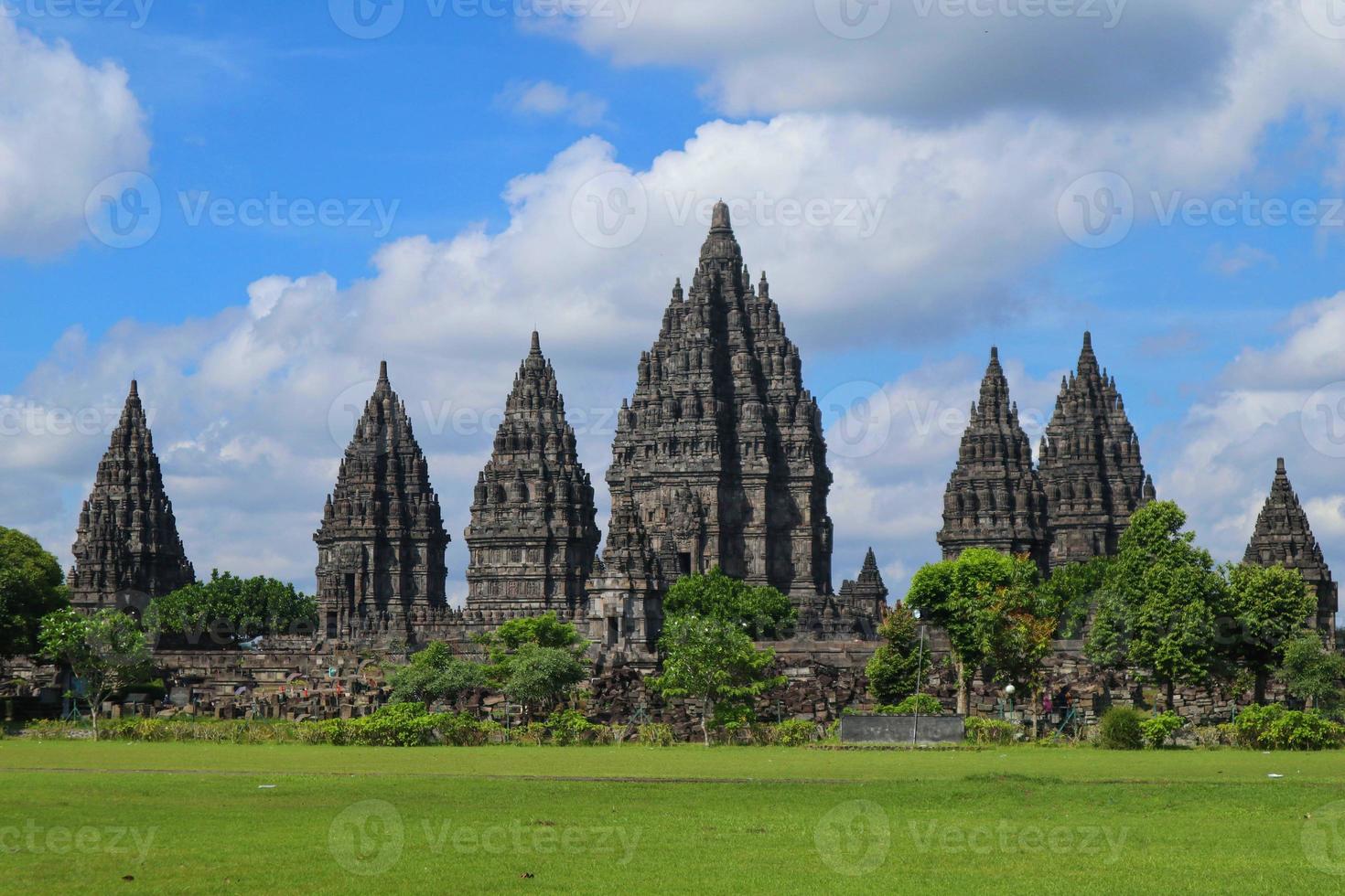 Prambanan Temple in Yogyakarta indonesia. UNESCO world heritage in Indonesia. the biggest hindu temple photo