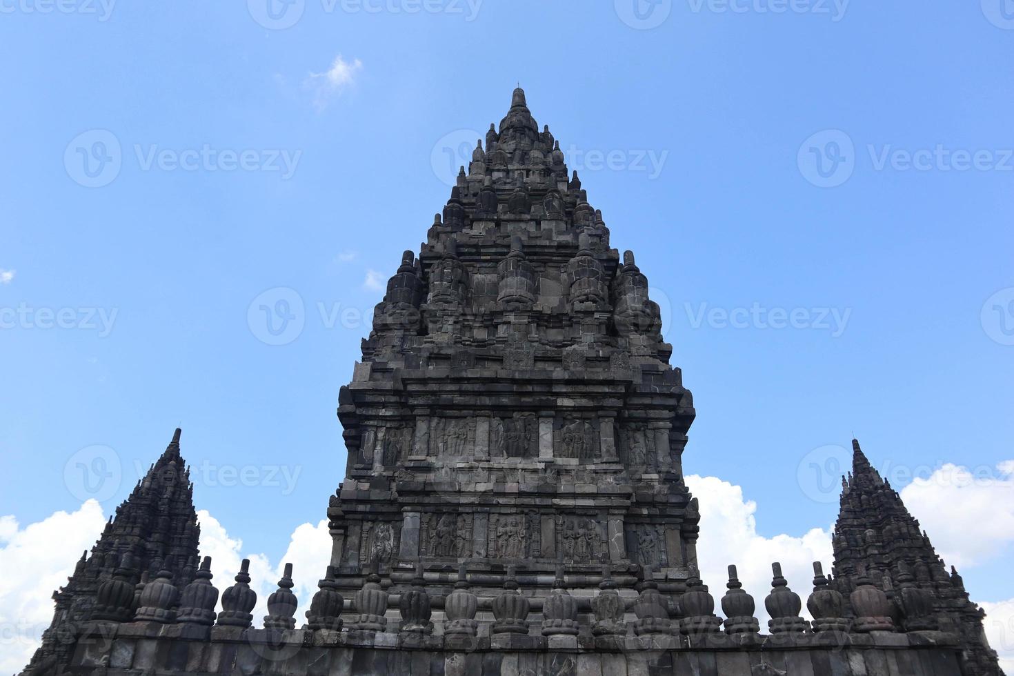 Prambanan Temple in Yogyakarta indonesia. UNESCO world heritage in Indonesia. the biggest hindu temple photo