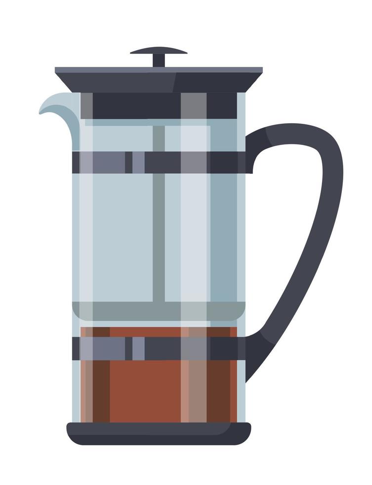 Coffee brewing and preparing equipments vector