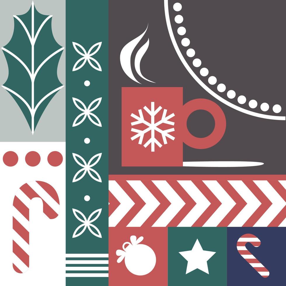 Winter seasonal celebration, xmas and new year vector