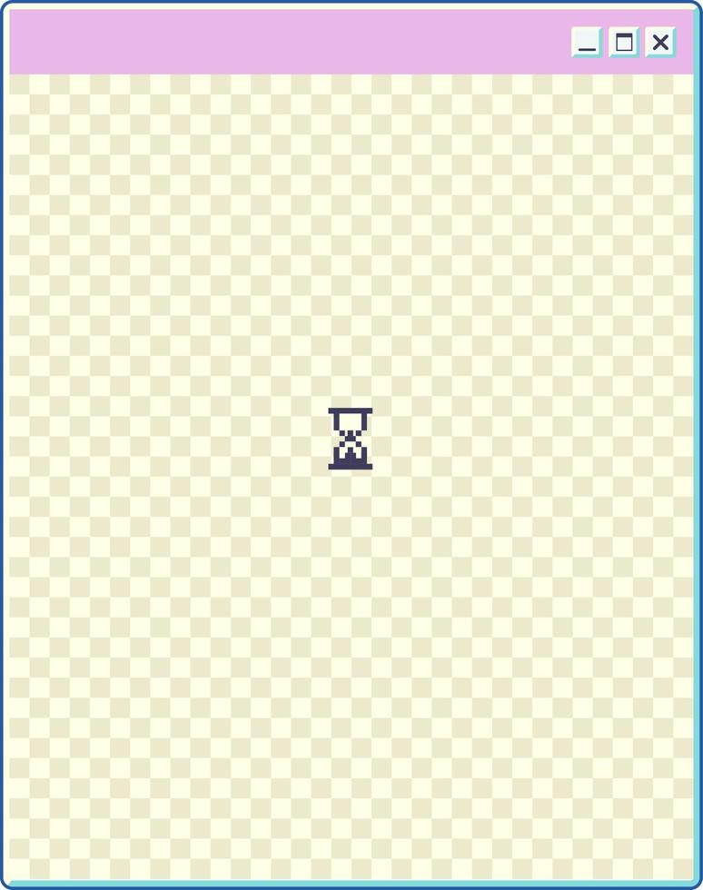 Interface of window, loading icon hourglass vector