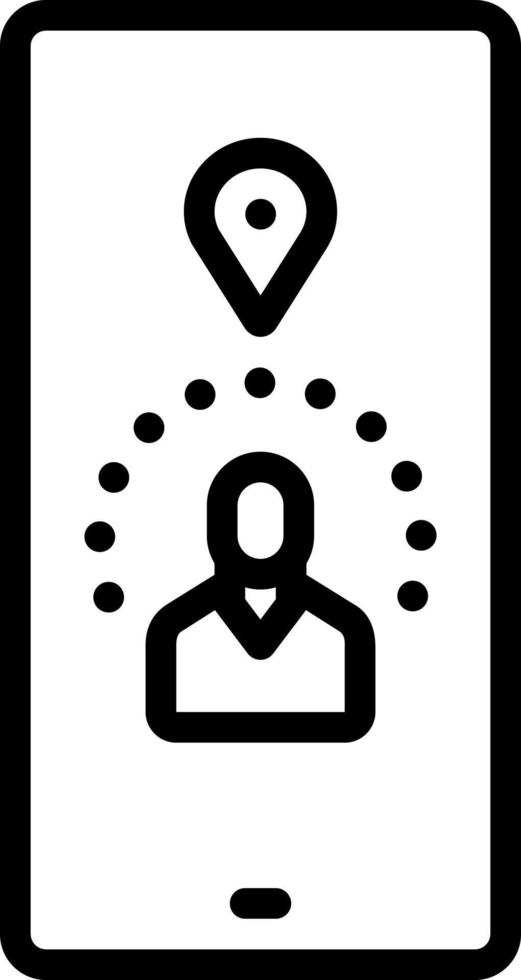 line icon for trace vector