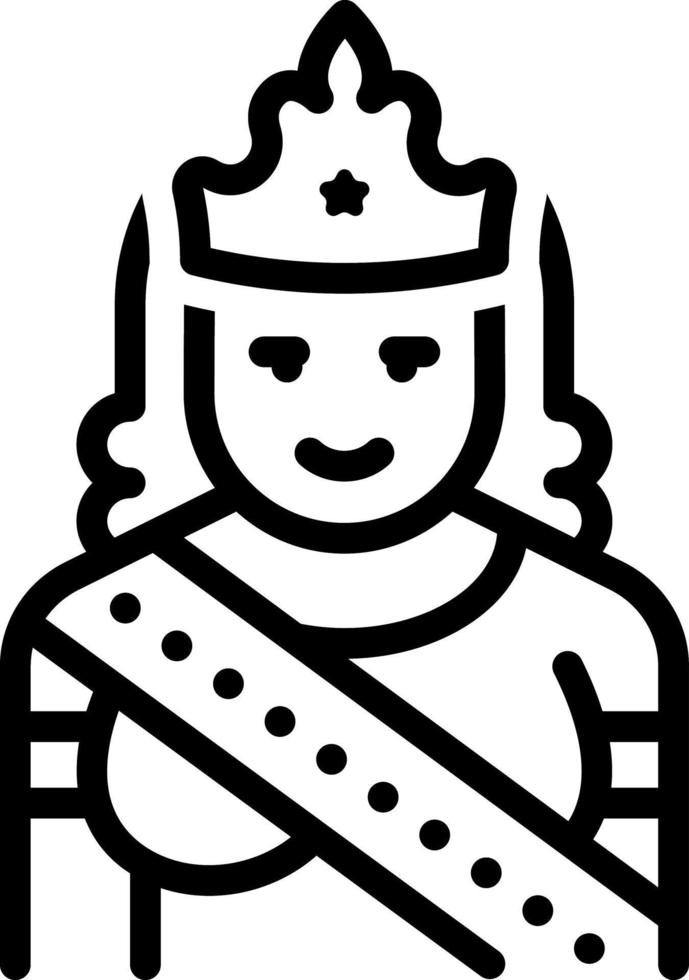 line icon for miss vector