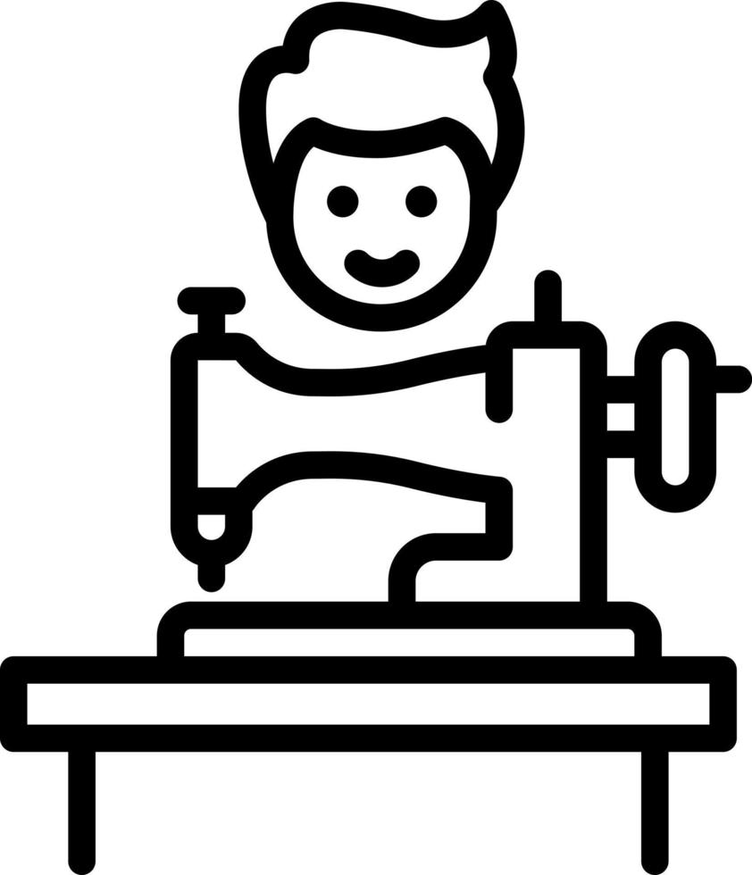 line icon for taylor vector