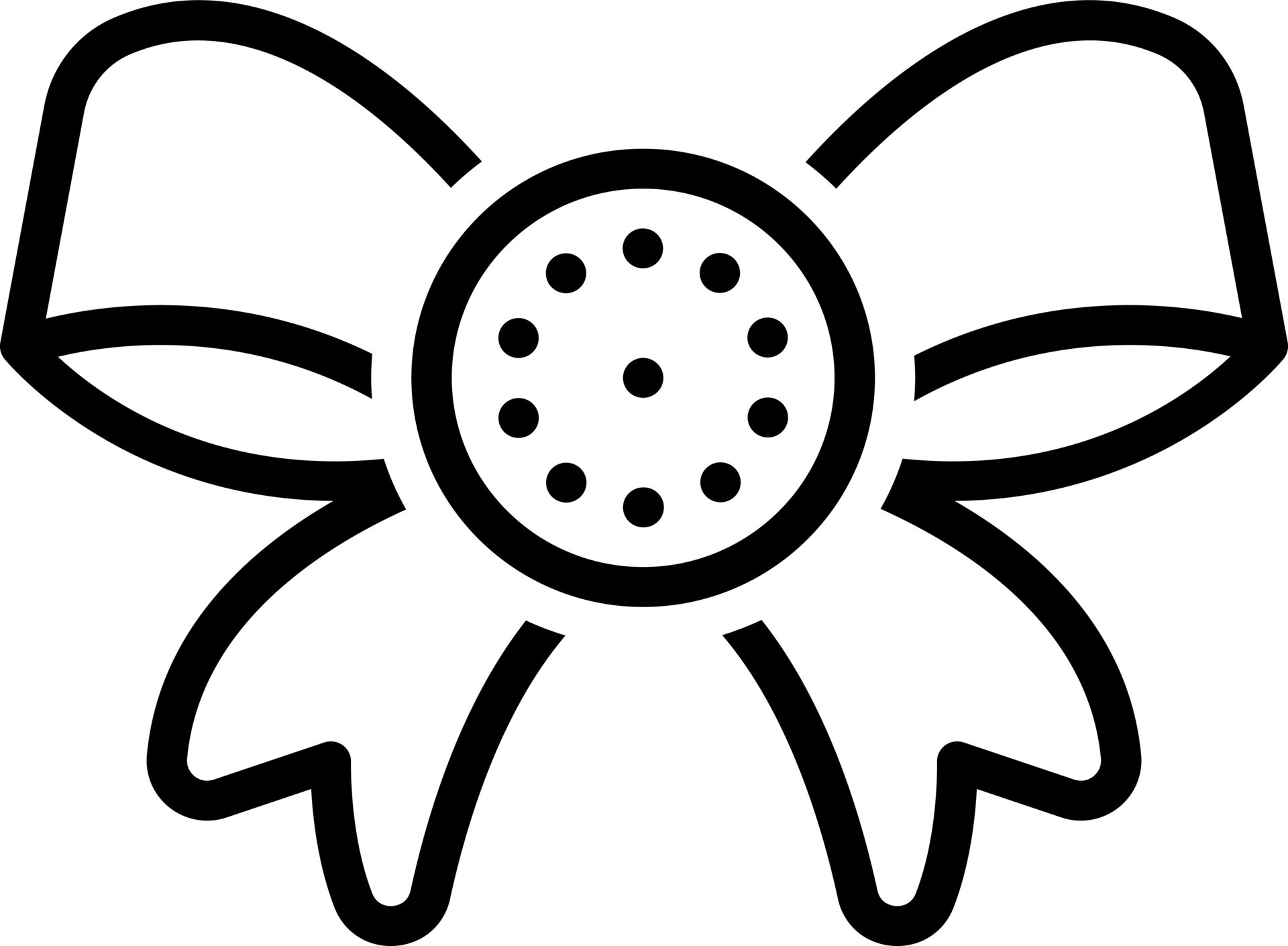 line icon for ribbon 17549900 Vector Art at Vecteezy