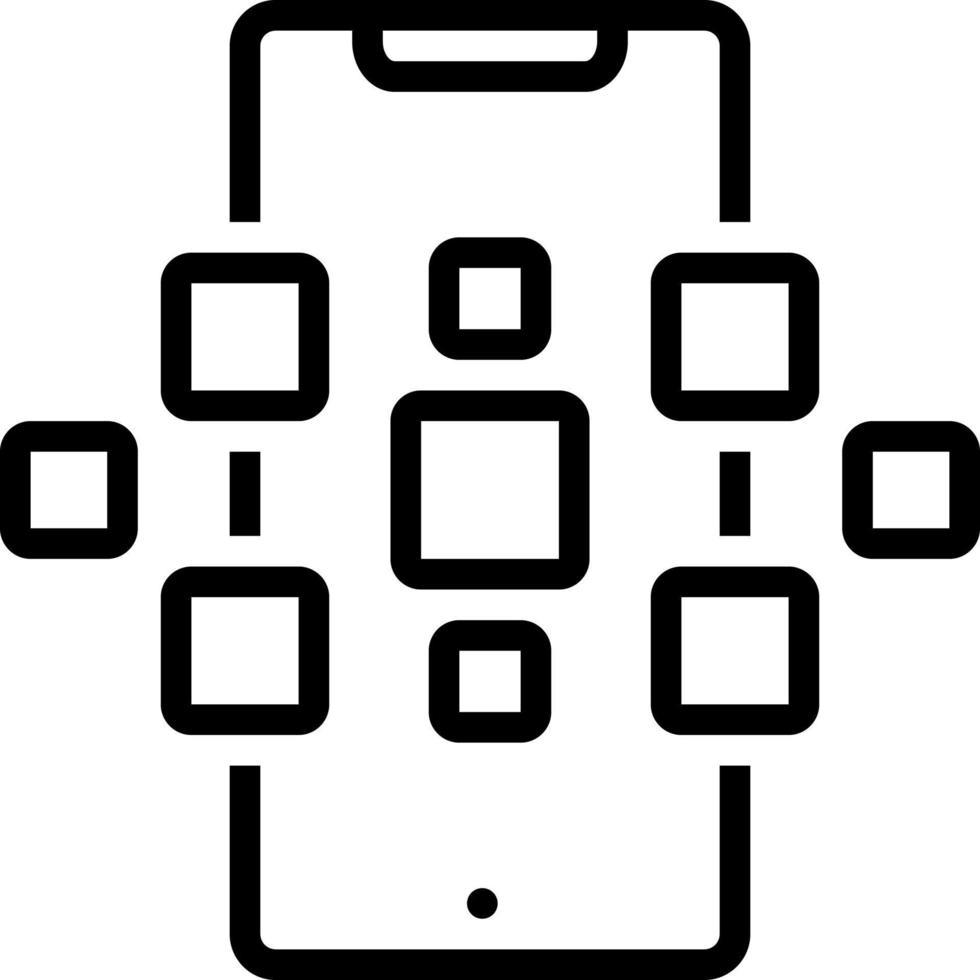 line icon for application vector
