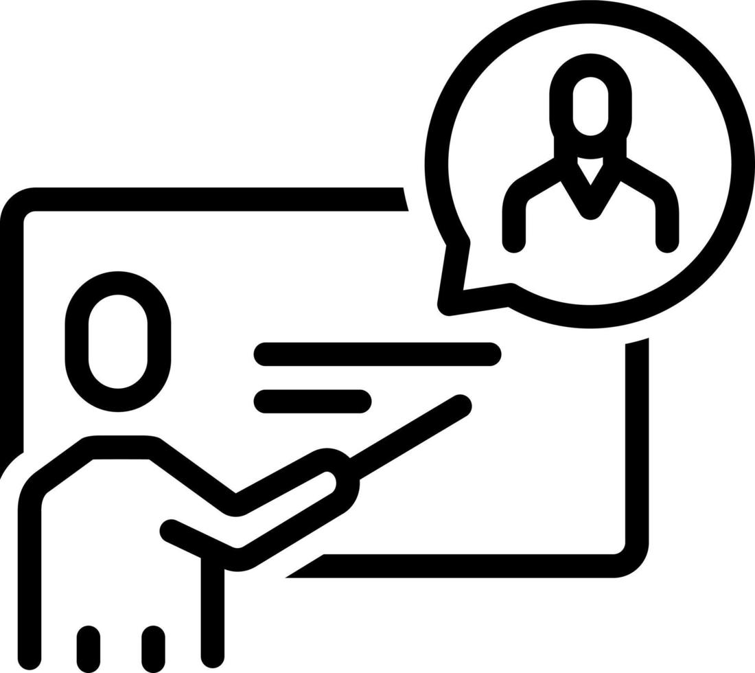 line icon for explains vector