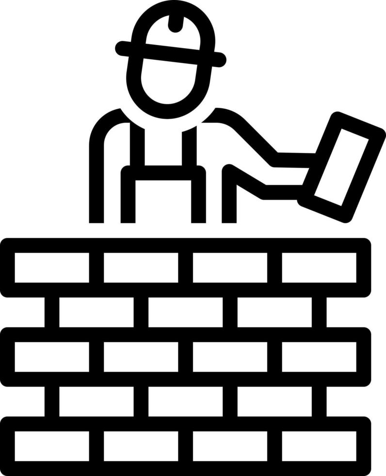 line icon for mason vector