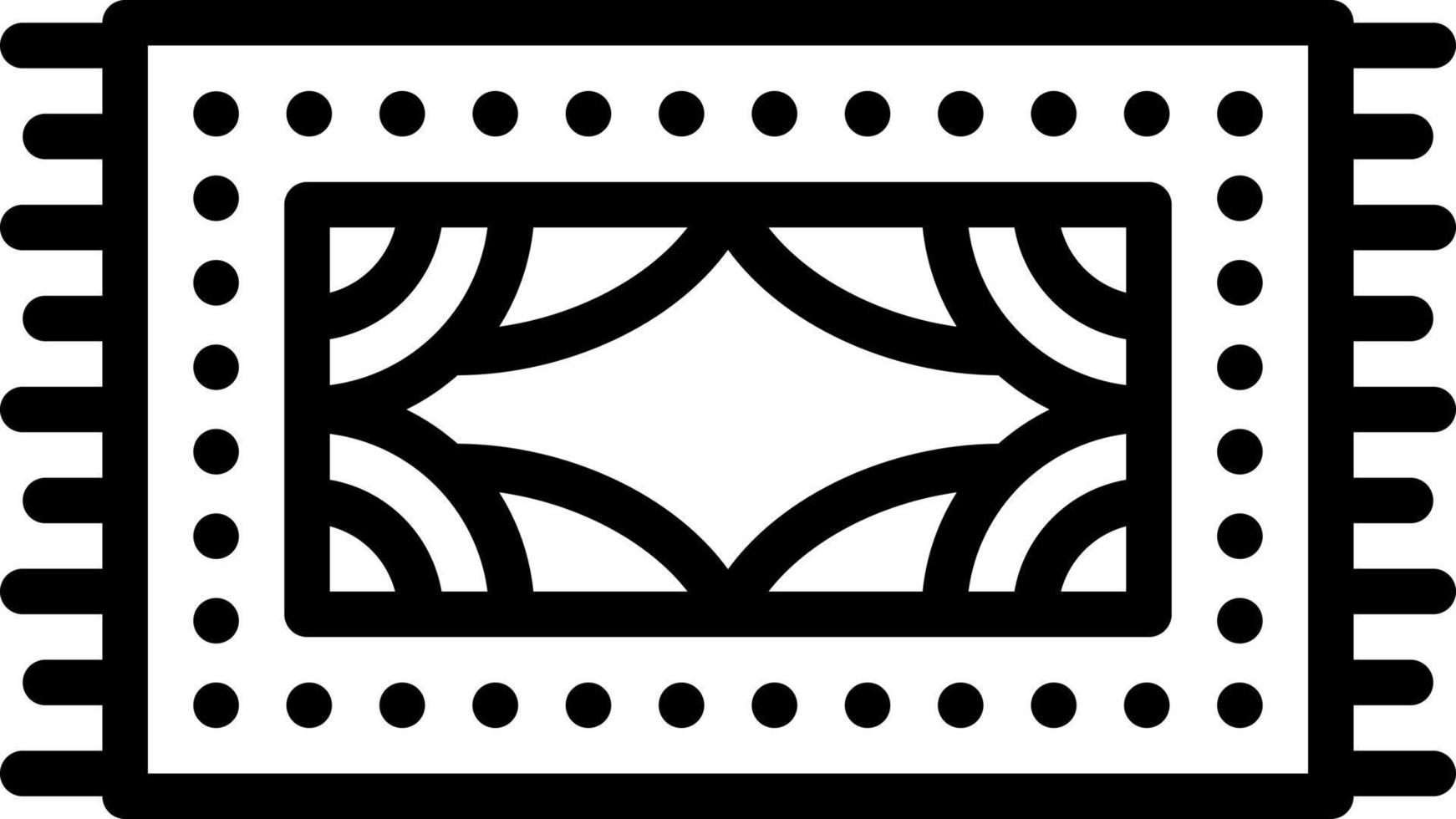 line icon for rug vector