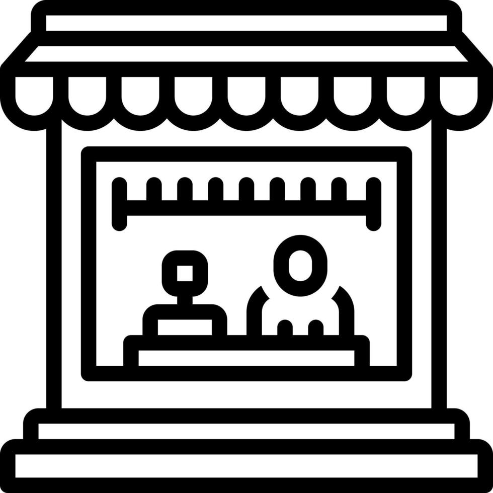 line icon for retailer vector