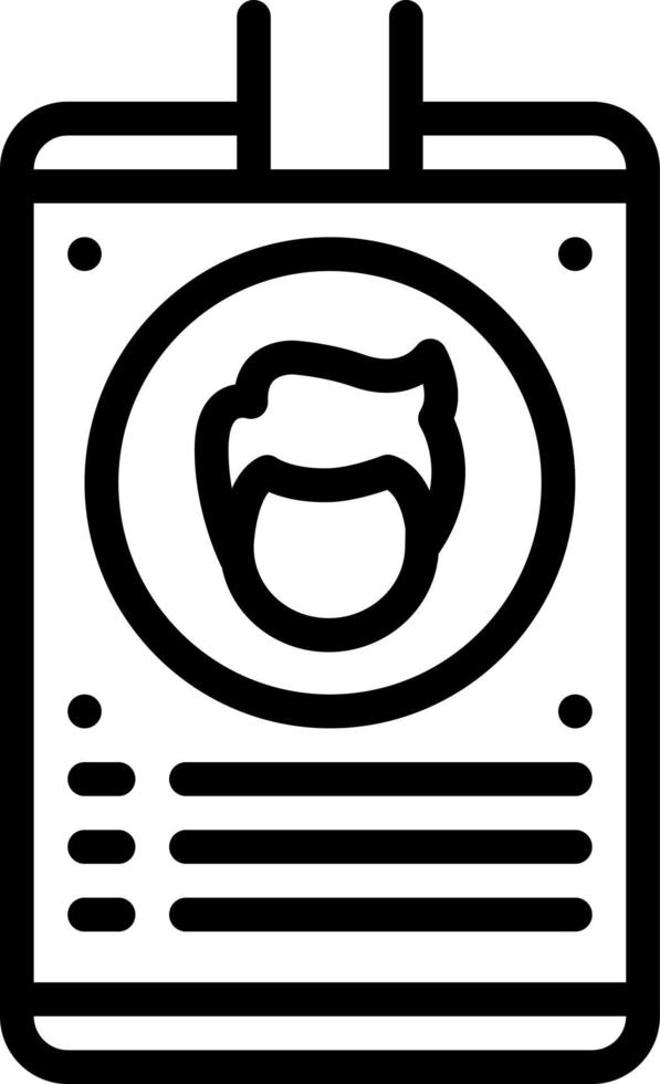 line icon for identifier vector