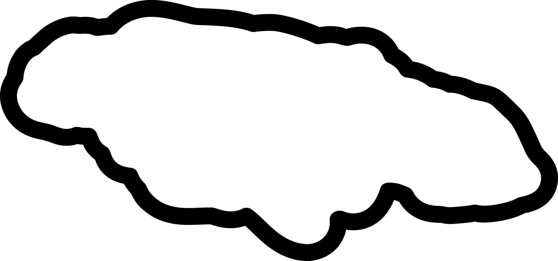 line icon for jamaica vector