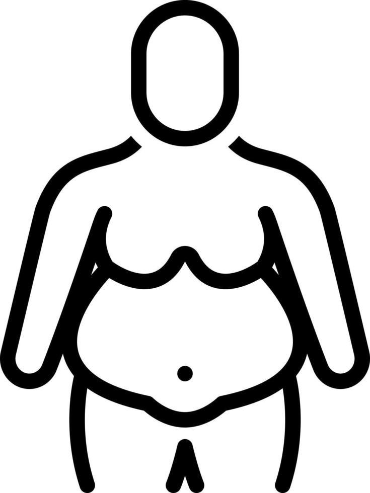 line icon for thick vector