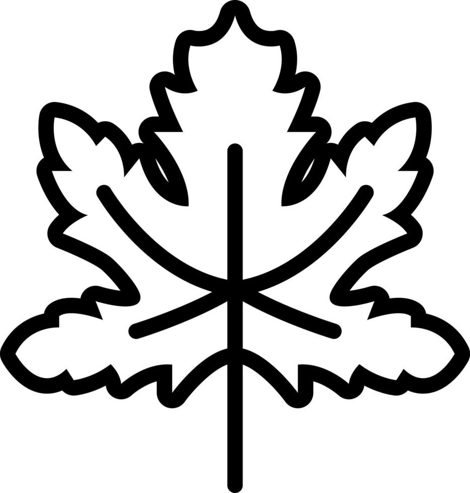 line icon for maple vector