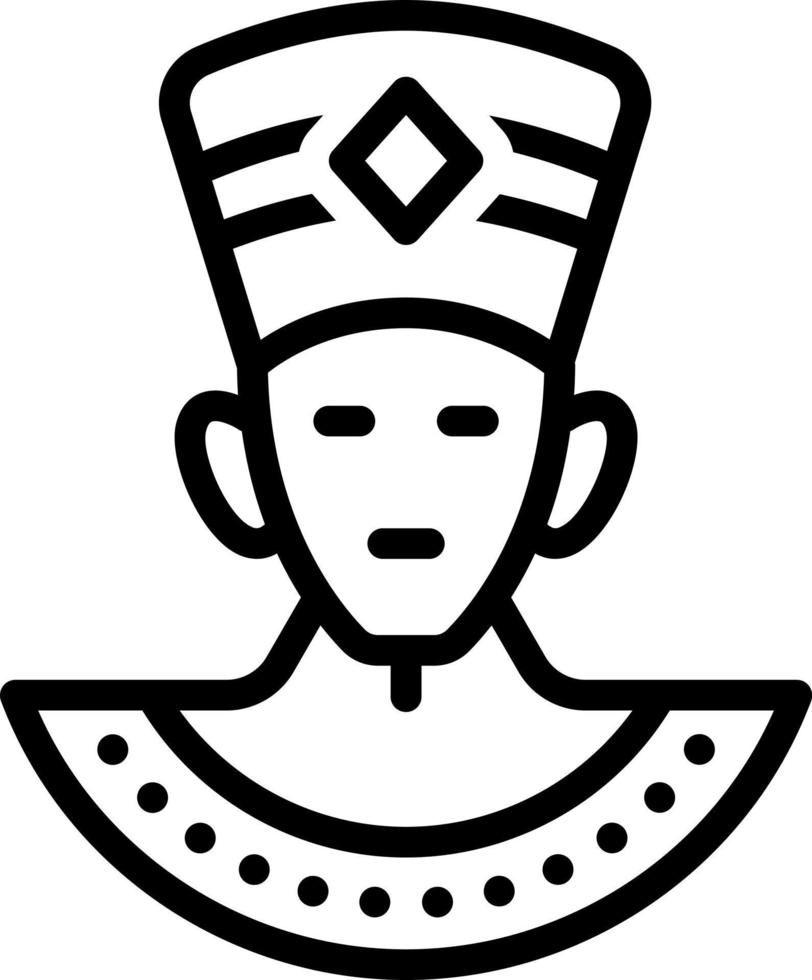 line icon for egyptian vector