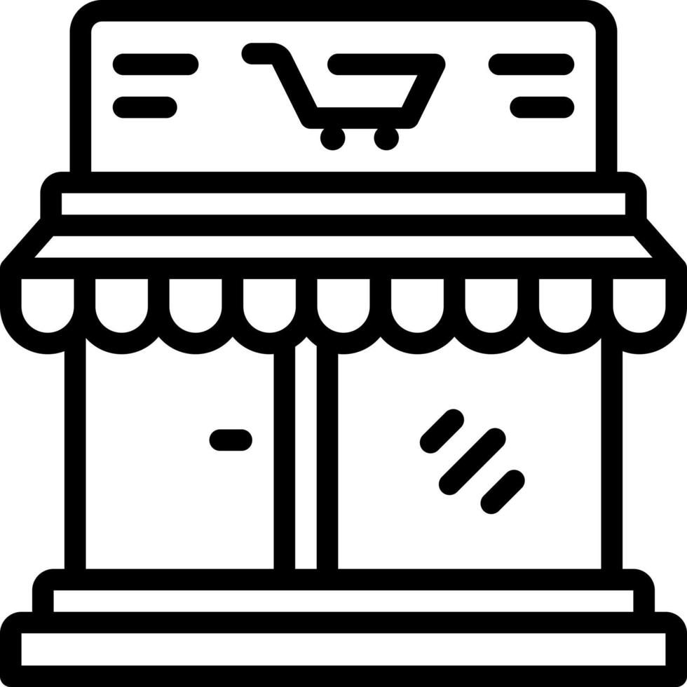 line icon for retail vector