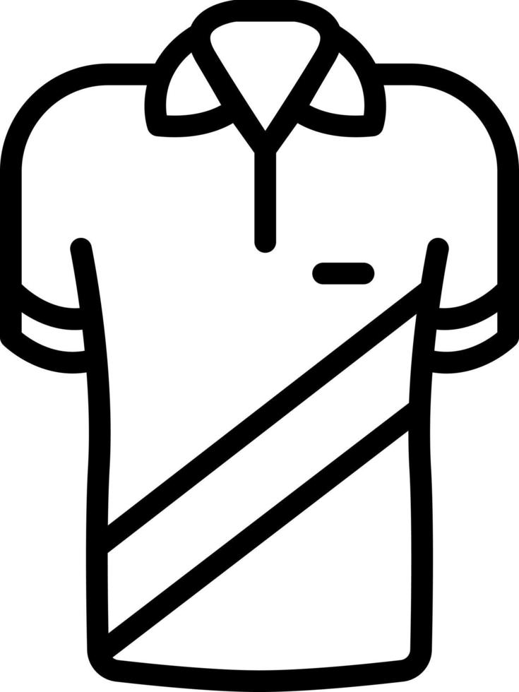 line icon for shirt vector