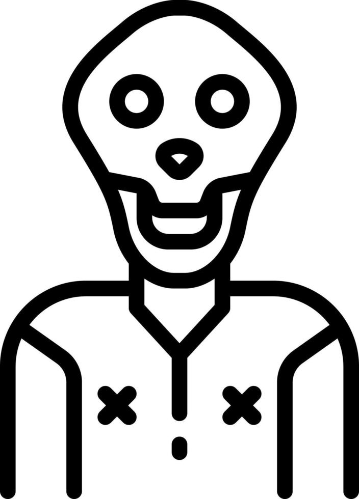 line icon for deadly vector