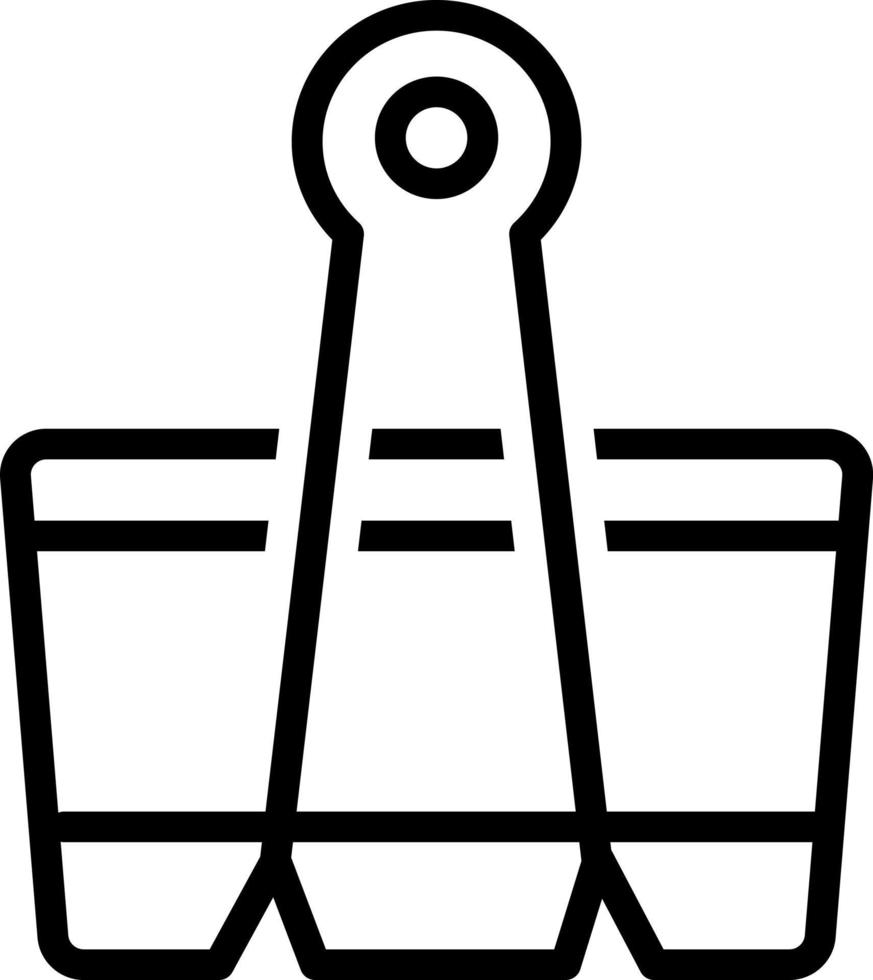 icono de línea para clips vector