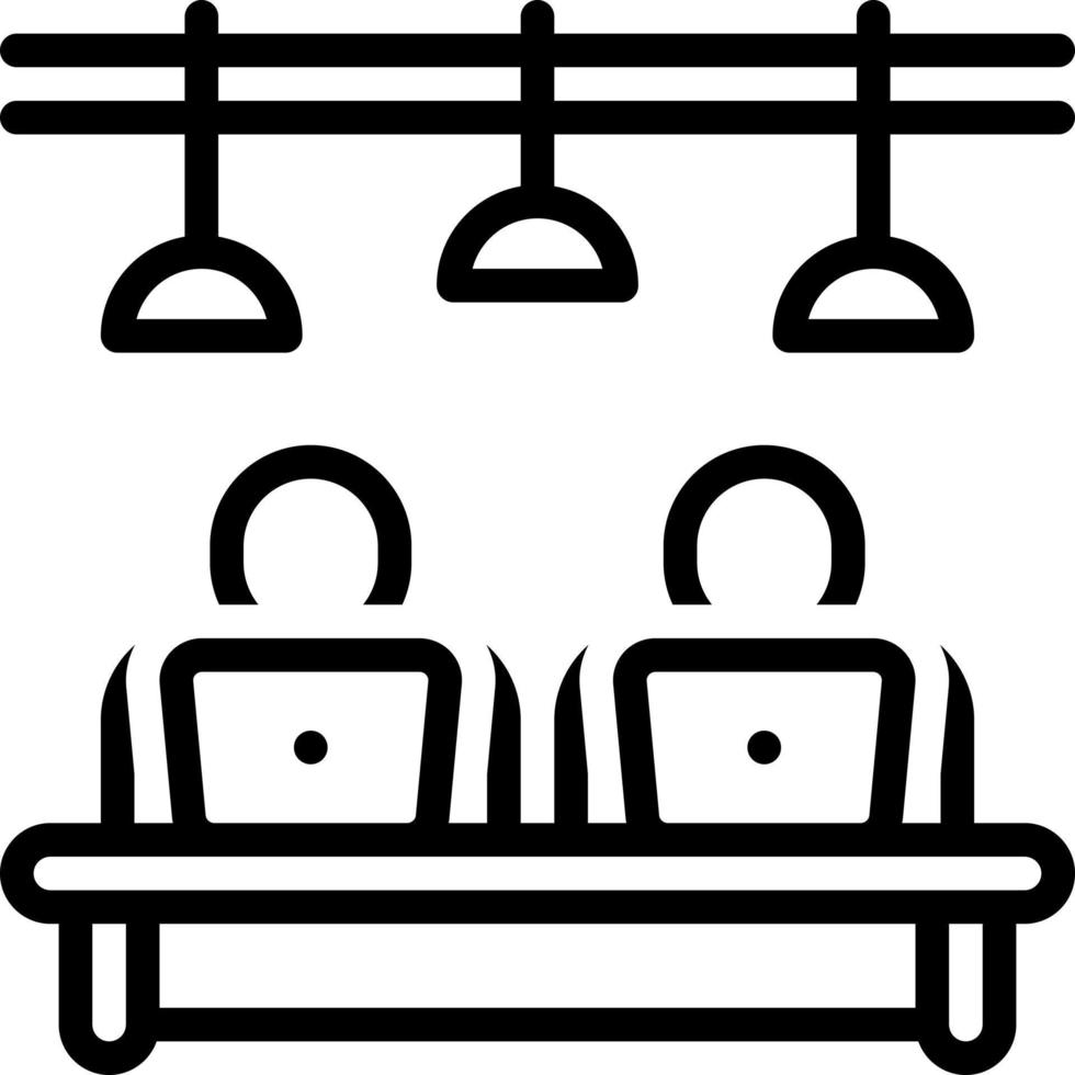 line icon for workshop vector
