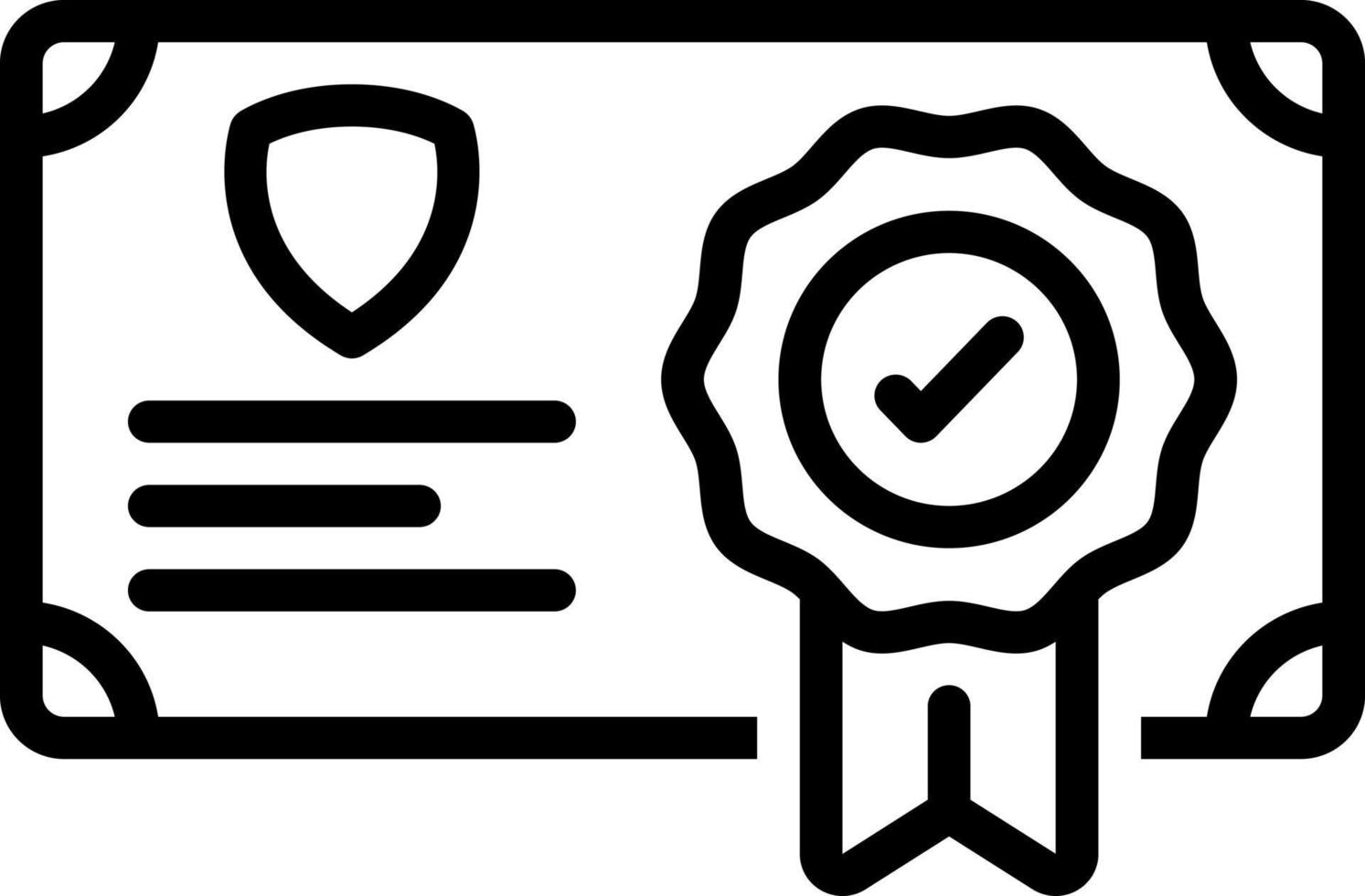 line icon for guaranteed vector