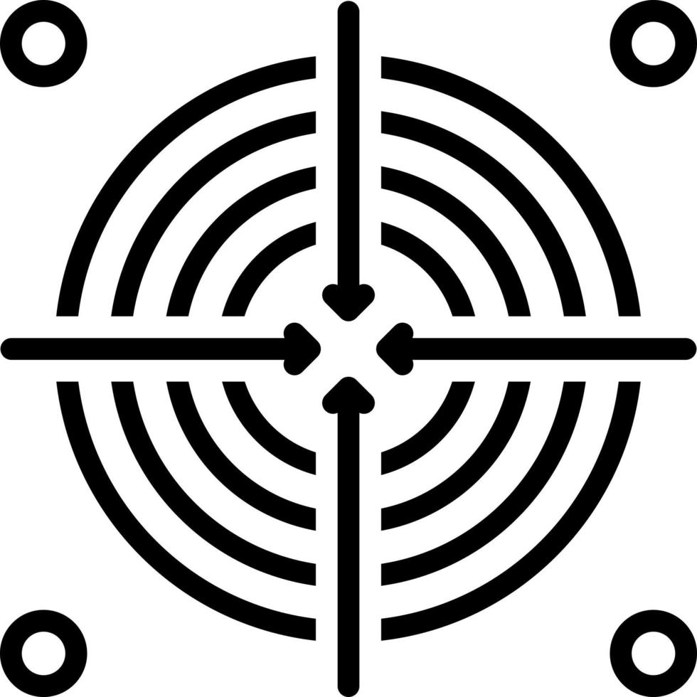 line icon for intent vector