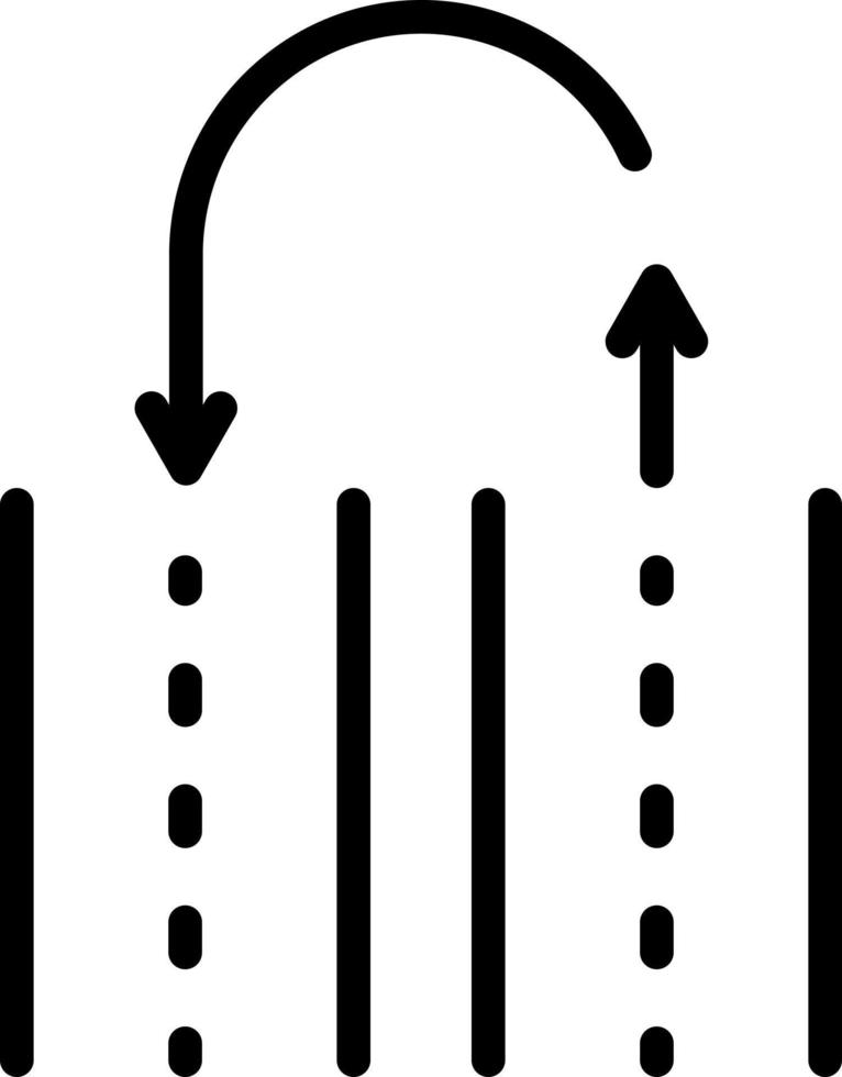 icono de línea para trackback vector