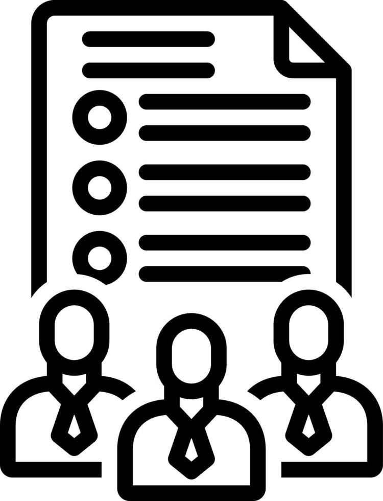 line icon for employment vector