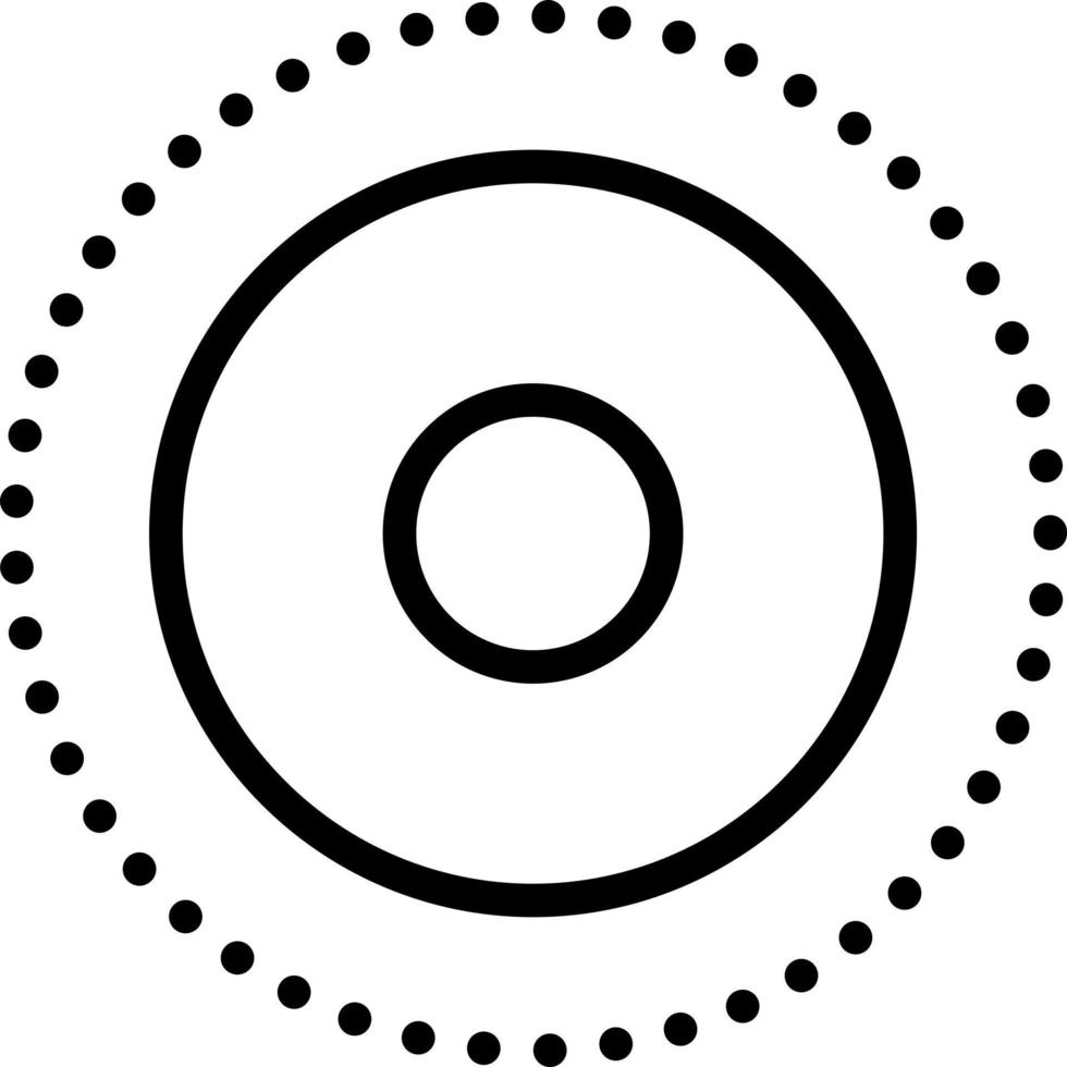 line icon for dot vector