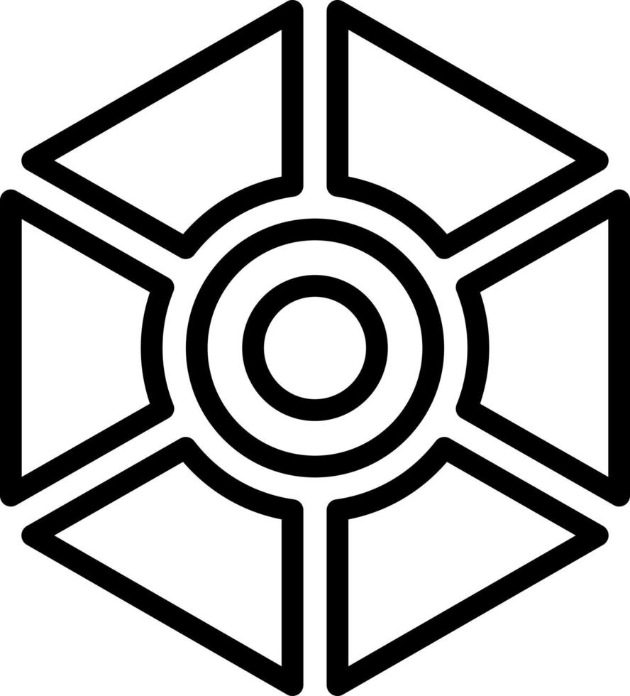 line icon for segments vector