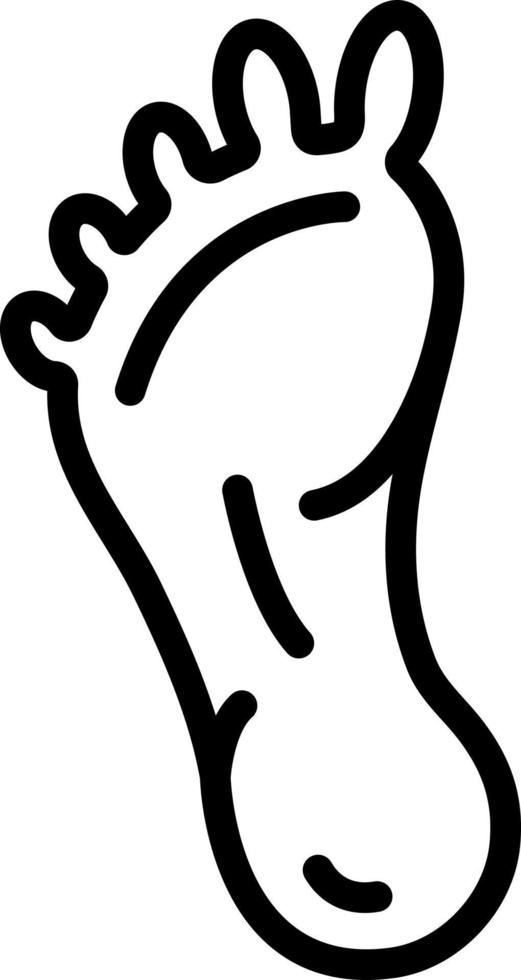 line icon for foot vector