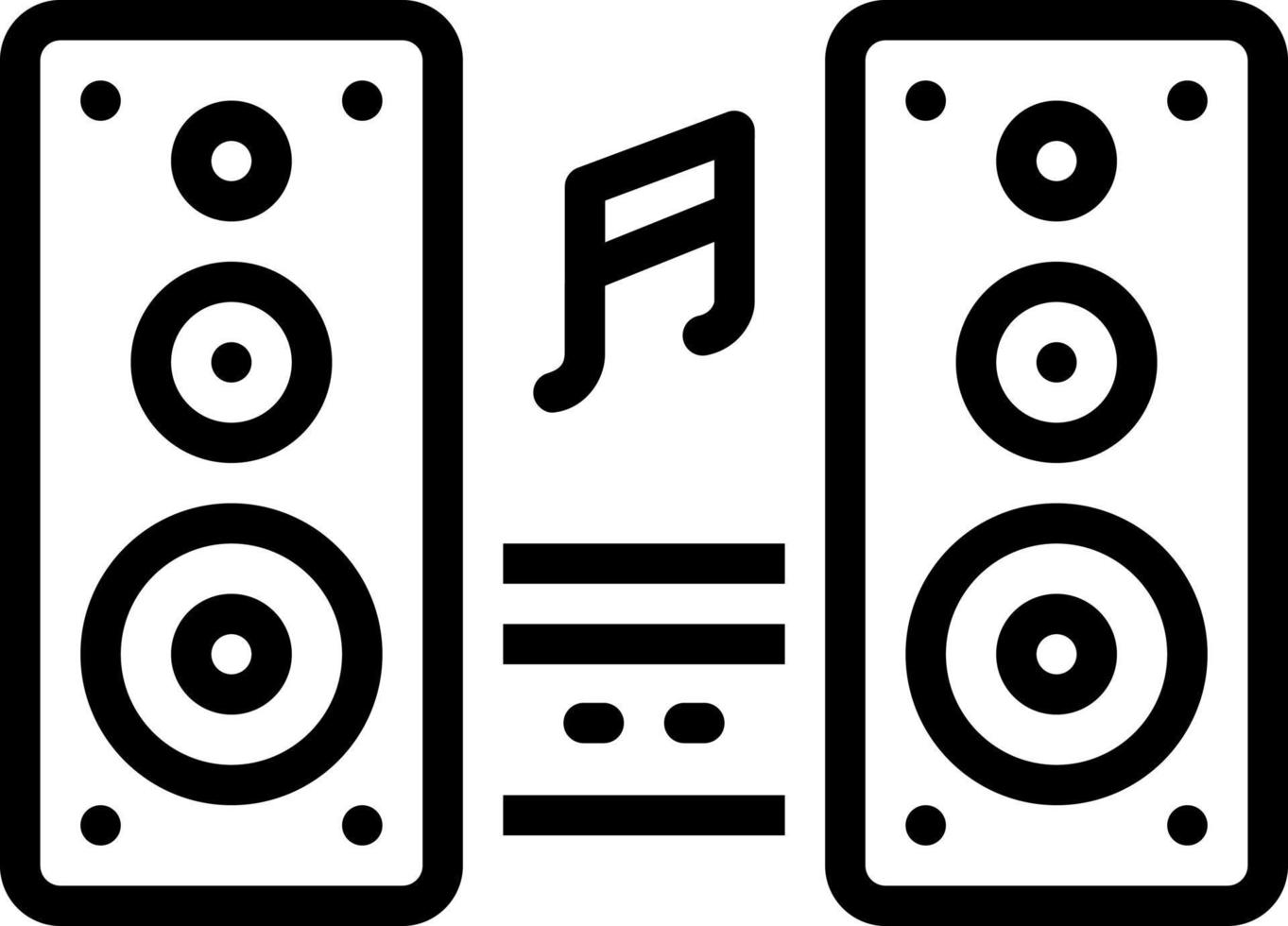 line icon for dj vector