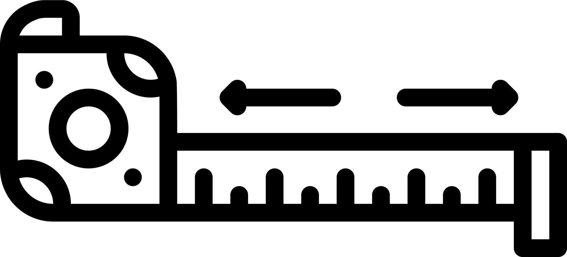 line icon for measures vector