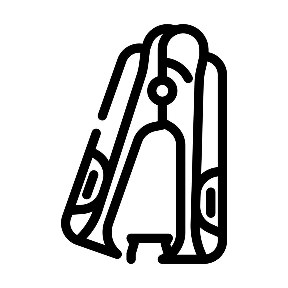 anti-stapler stationery tool line icon vector illustration