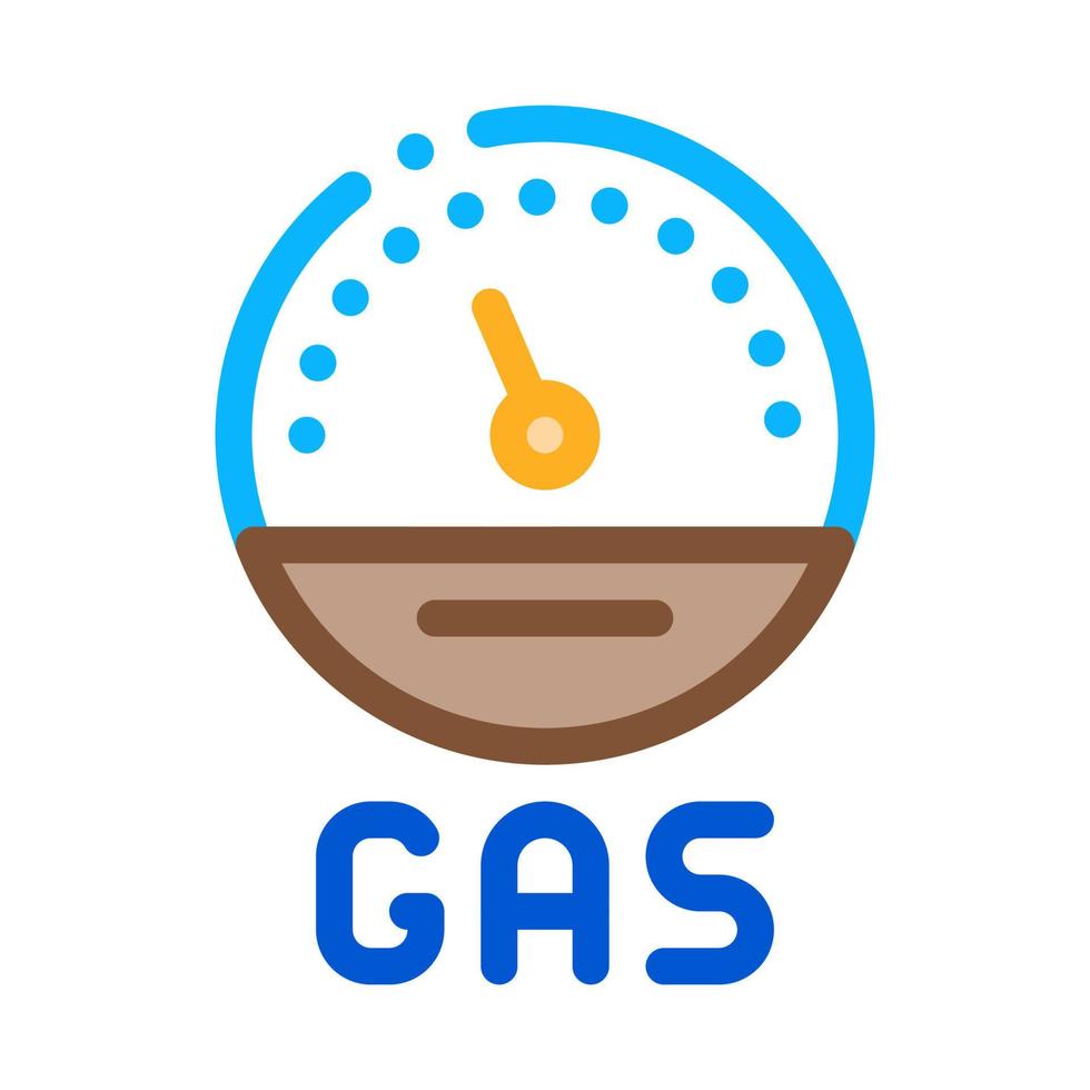 engine gas indicator icon vector outline illustration