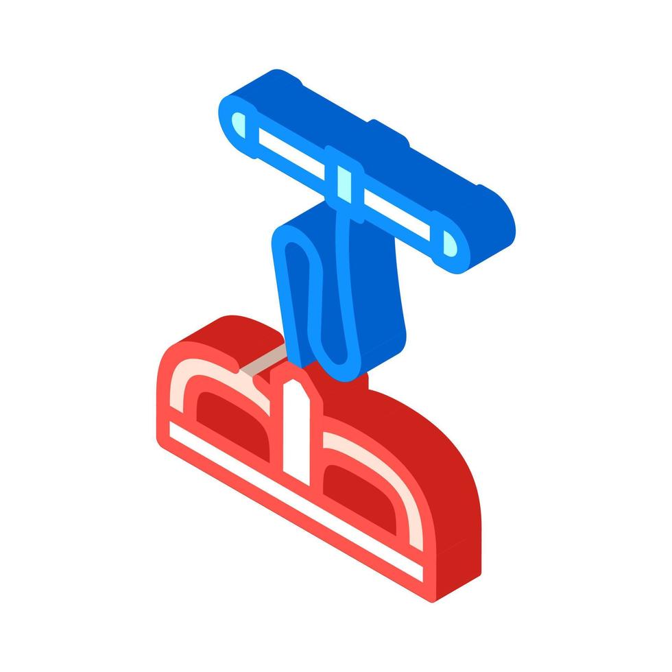 body training gym equipment isometric icon vector illustration