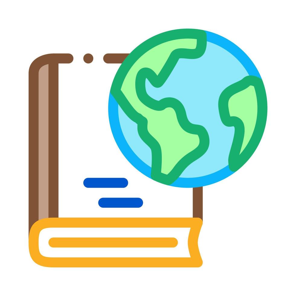 history of geography science icon vector outline illustration