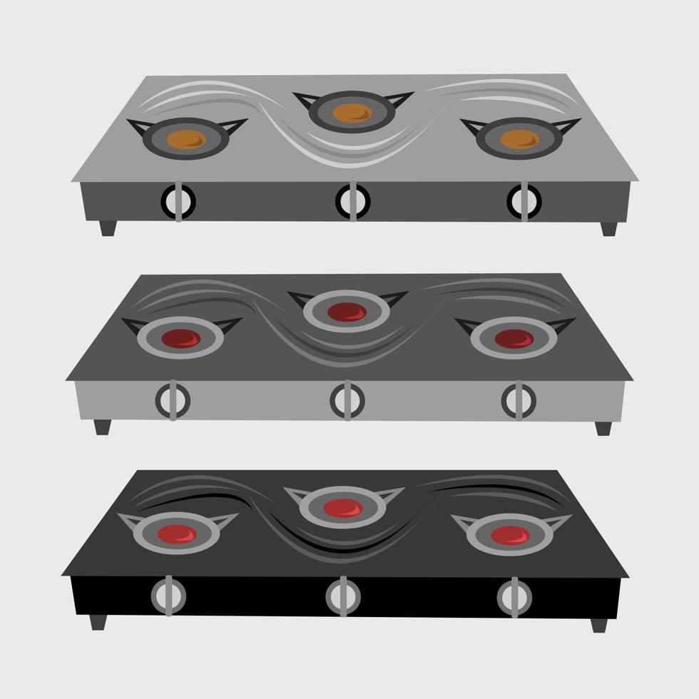 ilustración de vector de estufa para diseño gráfico y elemento decorativo