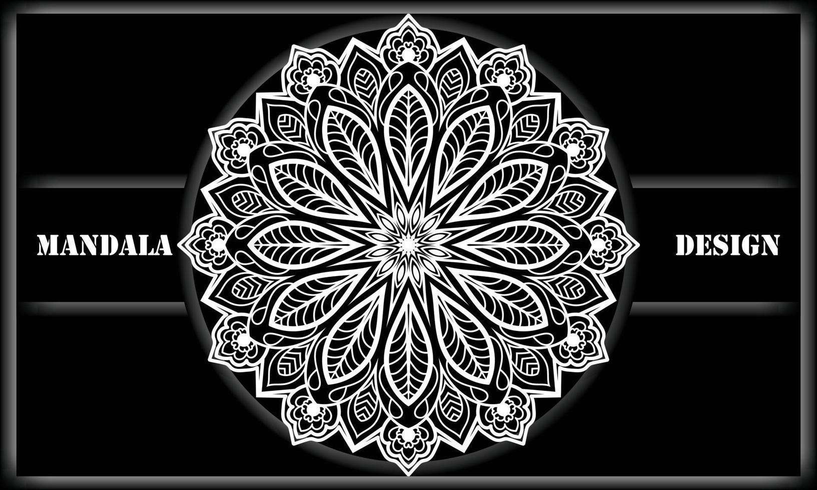 Paisley design. Coloring book design. Mandala motif design. vector