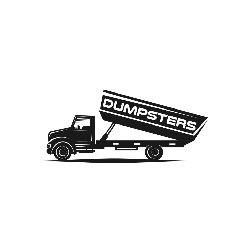 Dumpsters design logo - vector illustration, Dumpsters emblem design on a white background. suitable for you design need, logo, illustration, animation, etc