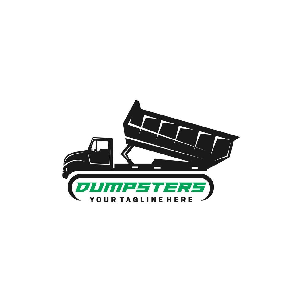 Dumpsters design logo - vector illustration, Dumpsters emblem design on a white background. suitable for you design need, logo, illustration, animation, etc