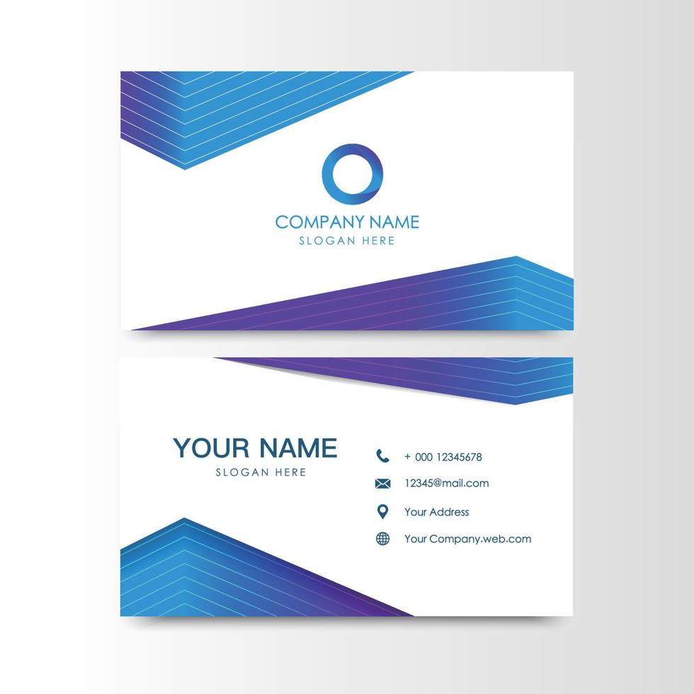 Business card for company simple Vector Illustration