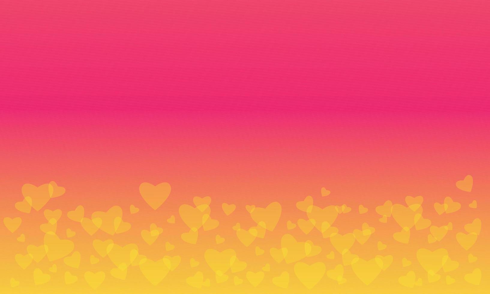 Gradient Background with Love Shape. Heart Shape Banner with Gradient Color vector