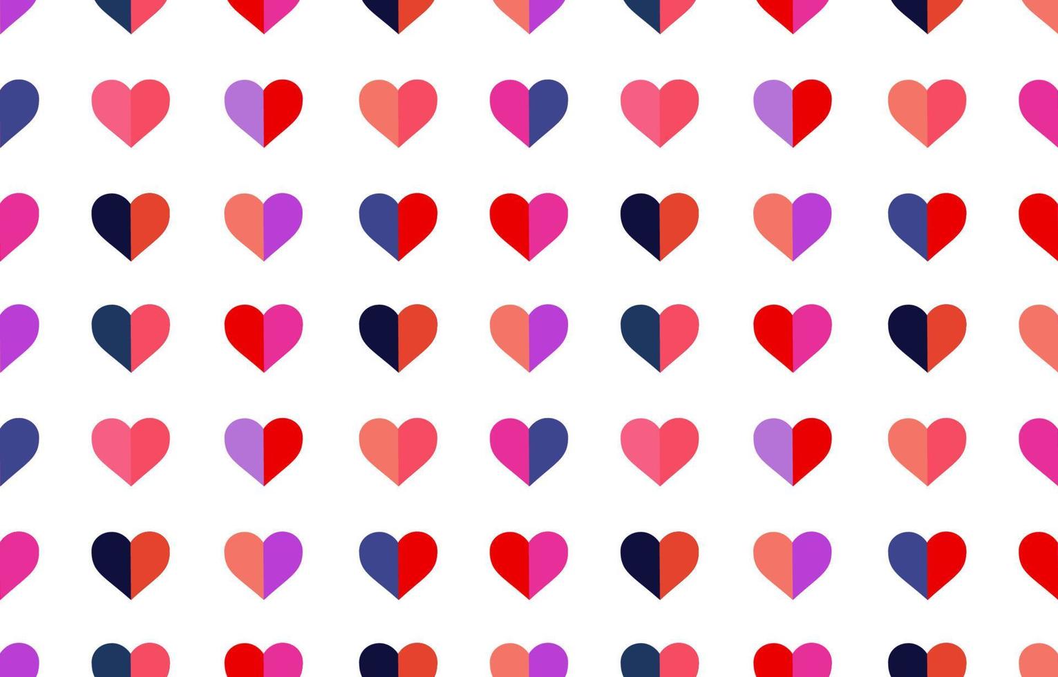 patrón de corazones sin fisuras. plantilla lista para diseño, postales, impresión, afiche, fiesta, día de san valentín, textil vintage, vector, arte, papel pintado, fondo. vector