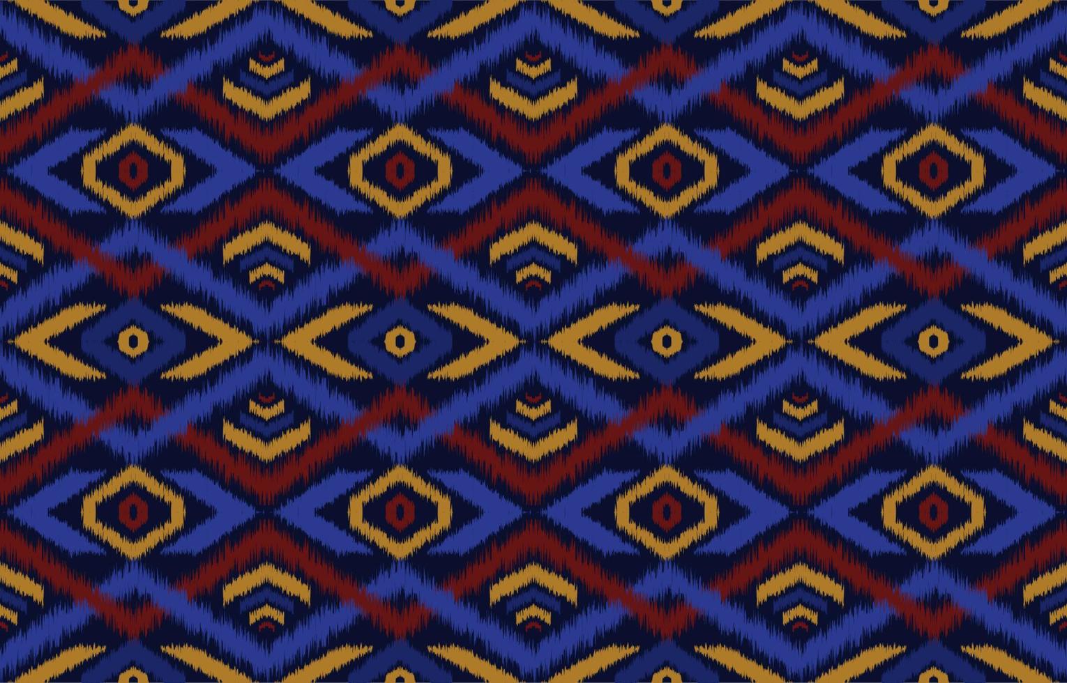 patrón étnico sin fisuras. Fondo de bordado tradicional indio africano tribal geométrico vectorial. moda bohemia. ikat tela alfombra batik ornamento cheurón textil decoración papel pintado estilo boho vector